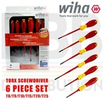 Wiha 36558 Screwdriver Torx 6PCS Slimfix T8 T25 Heads 1000V Vde Electrician. Fixed Price $77.52.