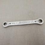 Vtg Indestro Select No 0703 1/2IN 9/16IN Ratcheting Wrench 12 Point Drive. Fixed Price $9.00.