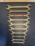 Lot Of 10 Plomb Pebble Finish Double Open End Wrenches 5/16-7/8 1940 Era. Fixed Price $99.95.