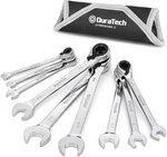 Duratech Reversible Ratcheting Combination Wrench Set, Sae, Silver. Fixed Price $64.46.