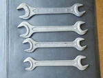 Vtg Gedore DIN895 Open Wrench 24X27MM(X2) + 27X32MM Germany Hoshi Free Ship. Fixed Price $57.60.
