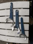 Bonney, Armstong, Wright, Martin Aircraft Hydraulics Wrenches, Open End Thin Usa. Fixed Price $150.00.