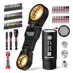 Geinxurn 68PCS Flex Head Stubby Ratchet Wrench Set Metric Crv Tool Kit. Fixed Price $51.99.