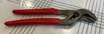 New Snap-on 91ACP 9" Adjustable Interlocking Channel Pliers Red Soft Grip Usa. Fixed Price $50.00.