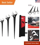 Chrome Vanadium Spud Wrench Set - 3 Adjustable Sizes, Ideal For Plumbers & Diy. Fixed Price $98.99.