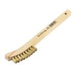 70491 Forney Industries Scratch Brush With Curved Handle, Brass, 2 X Rows. Fixed Price $15.34.