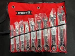 Proto Combination Wrench Set: Alloy Steel, Black Chrome, 9 Tools, Std, 1WNB7. Fixed Price $198.00.