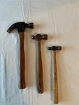 Vtg. 8OZ? Channellock; 4OZ Stanley 54-004 Ball Peen; Wood Handle Hammers.. Fixed Price $24.95.