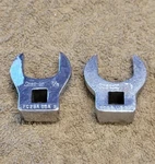 Snap-on FC28A Crowfoot Open End Wrench Sae Set 3/8" Drive 7/8" Usa Both. Fixed Price $29.21.