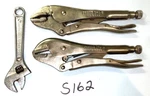 Proto Tools 3 Piece Vise Grip Style Pliers & Crescent Wrench. Fixed Price $65.00.