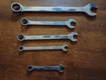 Mac Tools 5 Piece Sae. Standard Combination Wrench Set 12 Point 3/8 7/8 Nice. Fixed Price $49.99.