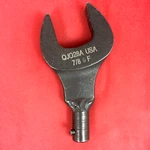 Snap-on 7/8" QJO28A Interchangeable Head Torque Wrench Open End Adapter J-shank. Fixed Price $84.95.