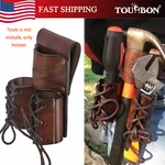 Tourbon Leather Double Bullpin Holder For Belt Spud Wrench Carry Tools Pouch. Fixed Price $28.82.