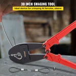 Vevor Hand Swager Crimper 30 Inch ,swaging Tool For 5/32" 1/4" 5/16" Wire Rope,h. Fixed Price $83.51.