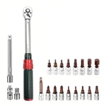21-PIECE 1/4 Inch Drive Click Torque Wrench Set, 2-24 N.m Metric, 72-TOOTH Du.... Fixed Price $55.44.