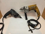 Dewalt DW235G 1/2" Drill Vsr Heavy Duty W/ Side Handle & Bosch Drywall Screwgun. Fixed Price $50.99.
