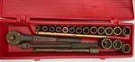 Ngk Berylco 1/2" Drive Non Sparking Safety Socket Set 19 Piece With Case W-960. Fixed Price $799.99.