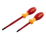 Wiha 33580 2 Piece Insulated Softfinish Slotted And Phillips Screwdriver Set. Fixed Price $23.80.