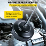 Oil Filter Socket Set, Wrench Cap W/ Case. Fixed Price $83.71.