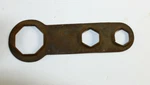 Vintage Multi Tool Part Hexagon Socket Closed Wrench 3 Sizes Cast Iron 8 1/4". Fixed Price $14.88.