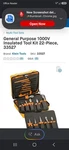 Klein Tools 1000V Insulated Kit 22-PIECE Model 33527 Hard Case. Fixed Price $450.00.