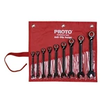Proto JSCV-9S Piece Sae Reverse Combination Ratcheting Spline Wrench Set. Fixed Price $172.56.
