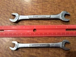 Craftsman Double Open End Wrenches 44572, 44579; Sizes 3/8 7/16, 1/2 9/16. Fixed Price $9.00.