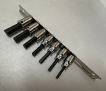 Usa Armstrong 7 Pc Metric 3/8" Chrome Hex Bit Socket Driver Set 4 To 10MM. Fixed Price $69.95.