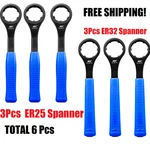 Stock Used ER25UM+3 ER32UM Nut Sfx Wrench Cnc Machine Tools Spanner. Fixed Price $270.00.
