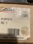 Ridgid 42605. 0-R Adapter Assembly Model 771. Fixed Price $175.00.
