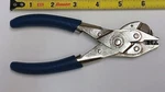 Vintage Sargent & Co Parallel Pliers Crimper Specialty Tool W/ Blue Cushion Grip. Fixed Price $22.99.