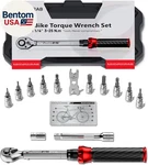 1/4" Drive Click Torque Wrench Set 3-25 N.M/2.21-18.43 Ft.lb, 15-PIECE Bike. Fixed Price $58.43.