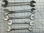 Vlchek 5PC Open End Wrench Lot W1922, W2024, W2526, W2428, W3032, Made In Usa. Fixed Price $26.50.