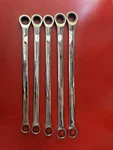 Gear 12PT Xl 85987 Double Box Ratcheting Wrench, 20MM-25MM 5PC Set Used. Fixed Price $135.00.