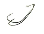 Frog Factory Double Take Hook - Choice Of Sizes, Black Nickel. Fixed Price $5.99.