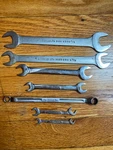 Snap-on Set Wrenches, Excellent 7 Piece. Fixed Price $89.00.