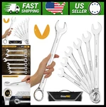 Grenpro Sae Large Open End Wrench Set, 7-PIECE With Roll-up Pouch. Fixed Price $62.99.