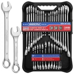 32 Piece Combination Wrench Set Standard & Stubby 72 Teeth Cr-v Metric Sae. Fixed Price $39.99.