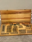 Vintage Greenfield Tap And Die Set Original Wooden Case. Fixed Price $105.74.
