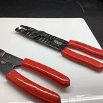 Pair Of Blue Point Crimper, Stripper Pliers PWC-12A PWC-23 Red Handles. Fixed Price $56.50.