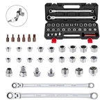 33 Pcs Flex Head Ratcheting Wrench Set, Metric 72-TOOTH 8-22MM Extra Lo.... Fixed Price $76.10.