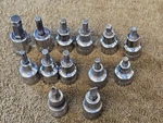 13 Blackhawk Socket Bit Set 3/8" Sae Hex Flat Head Driver 7/32" 3/16". Fixed Price $27.07.