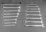 Craftsman 16-PIECE Ratcheting Combo Wrench Set 12-POINT Sae Metric 22984 & 22985. Fixed Price $189.00.