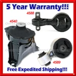A407 For 06-11 Civic 2.0L Front Right / Lower & Upper Torque Strut Mount Set 3PC. Fixed Price $114.45.