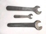 Vintage Williams, Billings, Rock Island Single Open End Engineers Wrenches. Fixed Price $36.00.