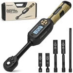 Digital Torque Wrench 3/8 Drive, 5.0-99.6 Ft.lb 1% Accuracy Electronic. Fixed Price $104.12.