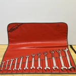 Snap On Tools Sae Open End Wrench Set 12PC 1/4" 1" W/ C124 Roll Vtg Usa Read!. Fixed Price $699.95.