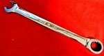 25-822 11/16" Ratcheting Combination Wrench 12 Pt. Armstrong Full Polish 10" Oal. Fixed Price $24.99.