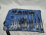 Rare Armstrong 12PC Metric 6MM-19MM Full Polish Combination Wrench Set Point. Fixed Price $368.47.