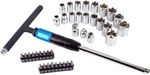 MP009056 40PCS 3/8 Inch Drive 2 Way Quick Swivel T-handle Wrench Set With Socket. Fixed Price $97.55.